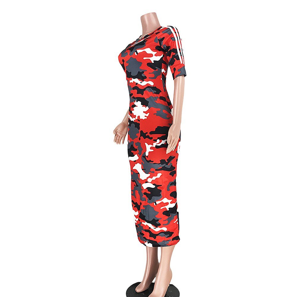 VAZN Autumn Hot Fashion 2018 Women Solid 6-Colors Dress Casual O-Neck Half Sleeve Dress Ladies Bodycon Hollow Out Dress SY8221