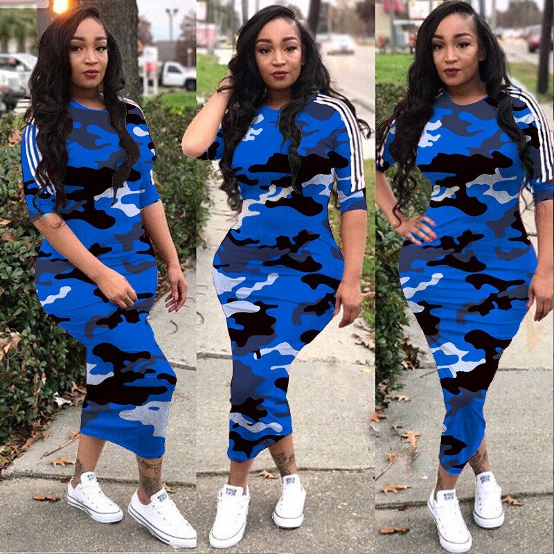 VAZN Autumn Hot Fashion 2018 Women Solid 6-Colors Dress Casual O-Neck Half Sleeve Dress Ladies Bodycon Hollow Out Dress SY8221
