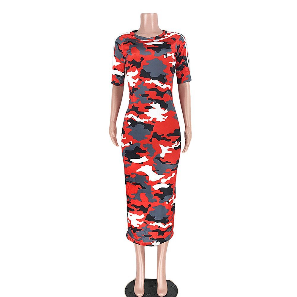 VAZN Autumn Hot Fashion 2018 Women Solid 6-Colors Dress Casual O-Neck Half Sleeve Dress Ladies Bodycon Hollow Out Dress SY8221