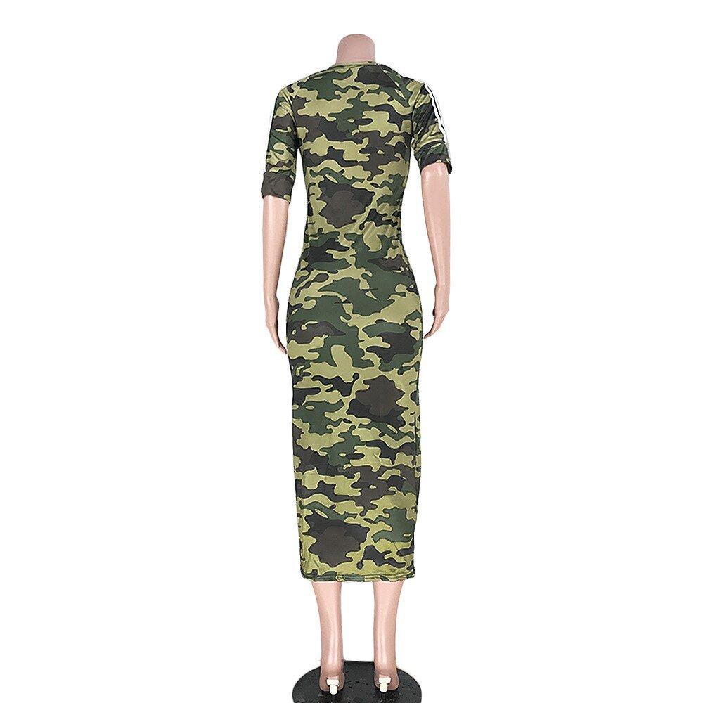 VAZN Autumn Hot Fashion 2018 Women Solid 6-Colors Dress Casual O-Neck Half Sleeve Dress Ladies Bodycon Hollow Out Dress SY8221