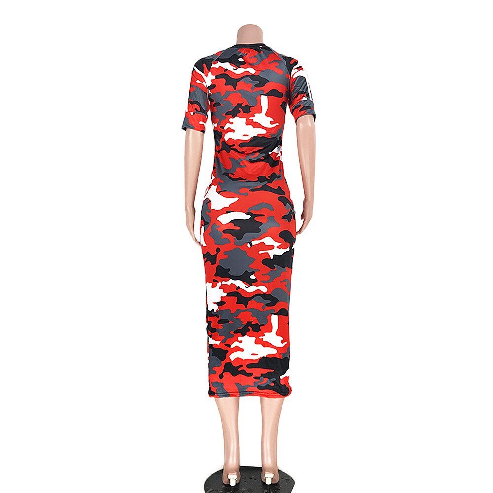 VAZN Autumn Hot Fashion 2018 Women Solid 6-Colors Dress Casual O-Neck Half Sleeve Dress Ladies Bodycon Hollow Out Dress SY8221