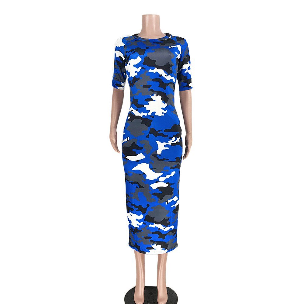 VAZN Autumn Hot Fashion 2018 Women Solid 6-Colors Dress Casual O-Neck Half Sleeve Dress Ladies Bodycon Hollow Out Dress SY8221