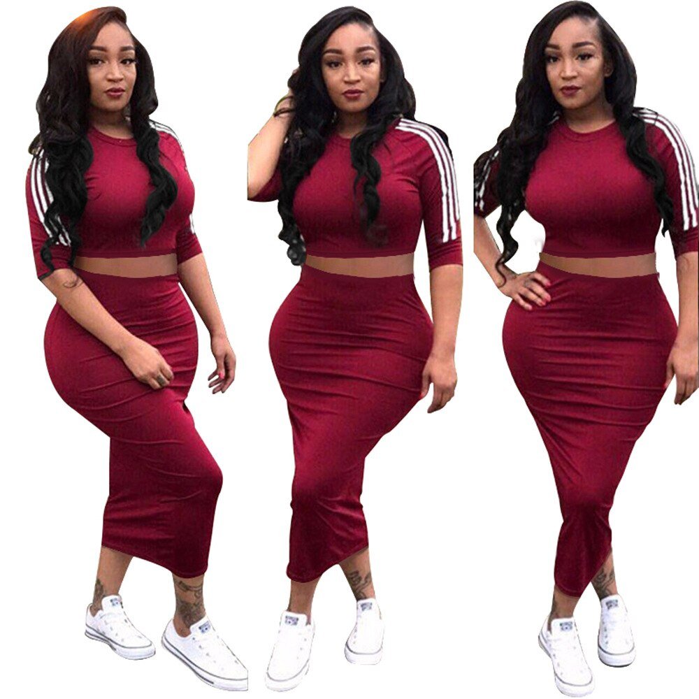 VAZN Autumn Hot Fashion 2018 Women Solid 6-Colors Dress Casual O-Neck Half Sleeve Dress Ladies Bodycon Hollow Out Dress SY8221