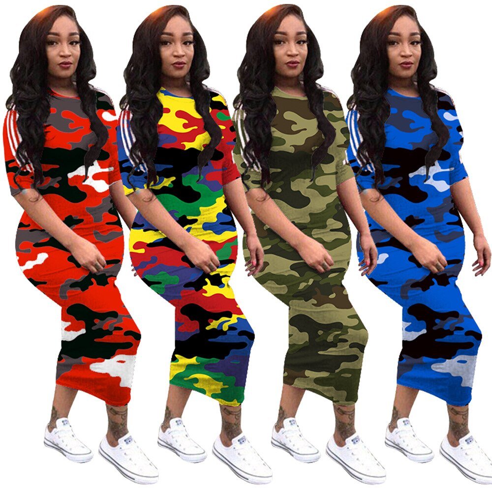 VAZN Autumn Hot Fashion 2018 Women Solid 6-Colors Dress Casual O-Neck Half Sleeve Dress Ladies Bodycon Hollow Out Dress SY8221