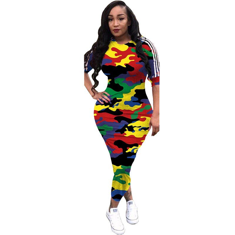VAZN Autumn Hot Fashion 2018 Women Solid 6-Colors Dress Casual O-Neck Half Sleeve Dress Ladies Bodycon Hollow Out Dress SY8221