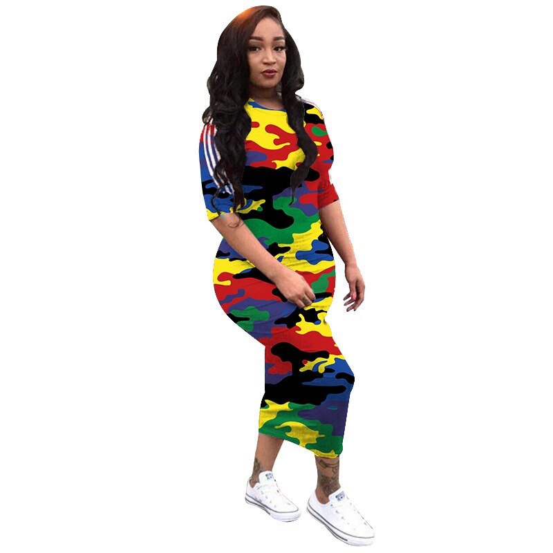 VAZN Autumn Hot Fashion 2018 Women Solid 6-Colors Dress Casual O-Neck Half Sleeve Dress Ladies Bodycon Hollow Out Dress SY8221