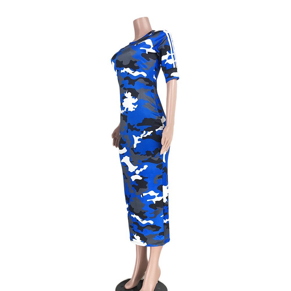 VAZN Autumn Hot Fashion 2018 Women Solid 6-Colors Dress Casual O-Neck Half Sleeve Dress Ladies Bodycon Hollow Out Dress SY8221