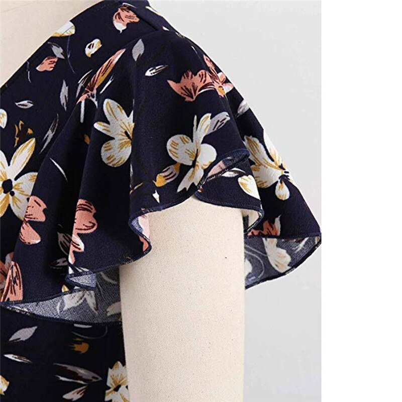 JAYCOSIN 2019 New Summer Women Dress Print Button Sleeveless Pleated Evening Party Club Dress Beach Dresses Vestido je30