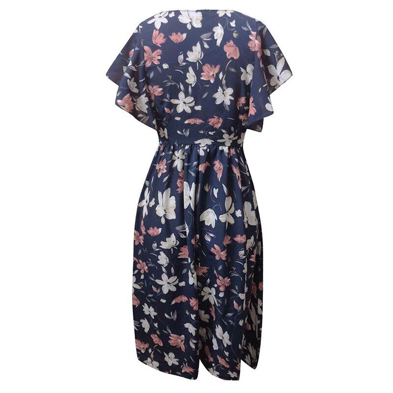 JAYCOSIN 2019 New Summer Women Dress Print Button Sleeveless Pleated Evening Party Club Dress Beach Dresses Vestido je30