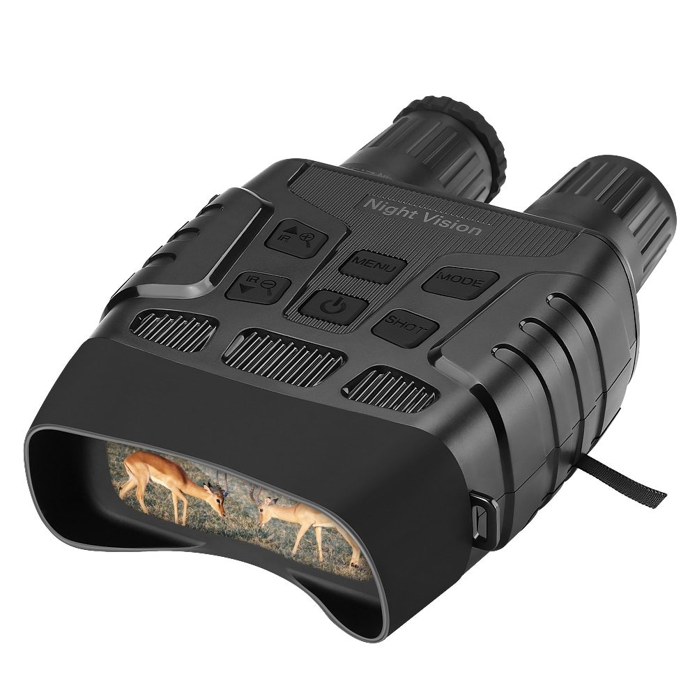 Night Vision Device Binoculars 300 Yards Digital IR Telescope Zoom Optics with 2.3' Screen Photos Video Recording Hunting Camera
