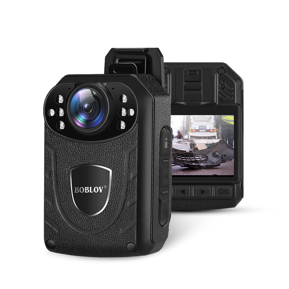 BOBLOV Police Camera KJ21 64G HD1296P Wearable Body Cam Security Guard Mini Comcorders Night Vision DVR Recorder Politie Kamera