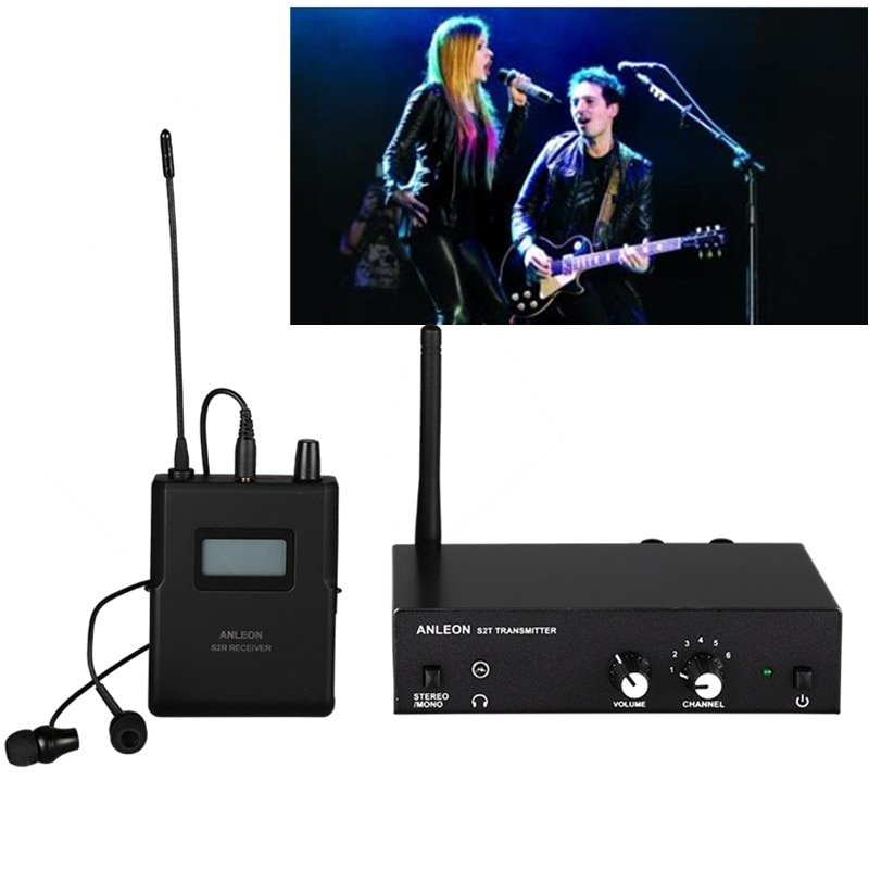 Original For ANLEON S2 UHF Stereo Wireless Monitor System 670-680MHZ 100-240V Professional Digital Stage In-Ear Monitor System