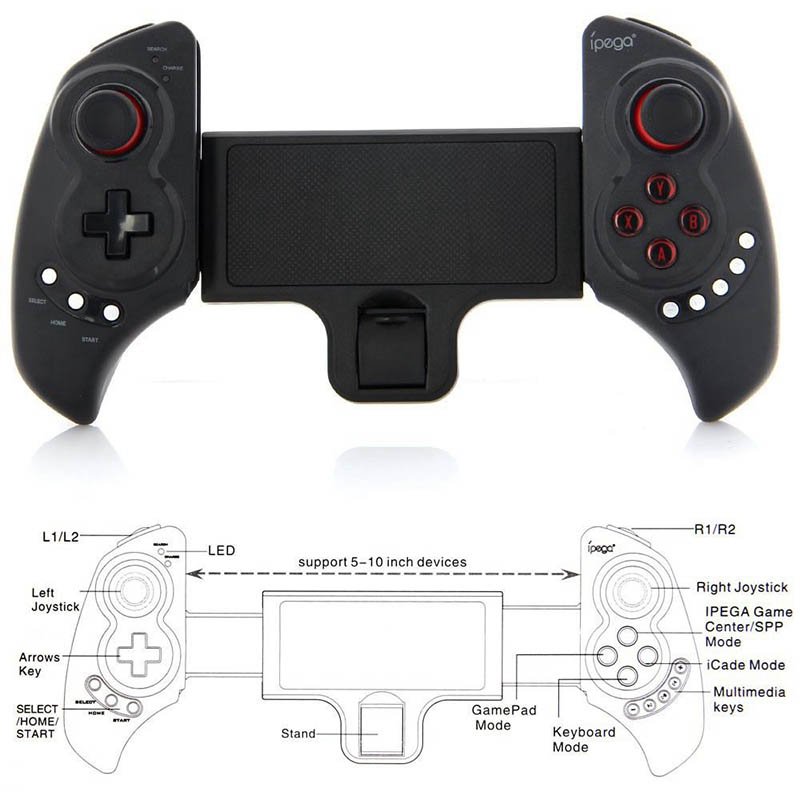 Ipega PG-9023 Gamepad Android Joystick For Phone Wireless Bluetooth Telescopic Game Controller pad/Android Tv Tablet For PUBG r3