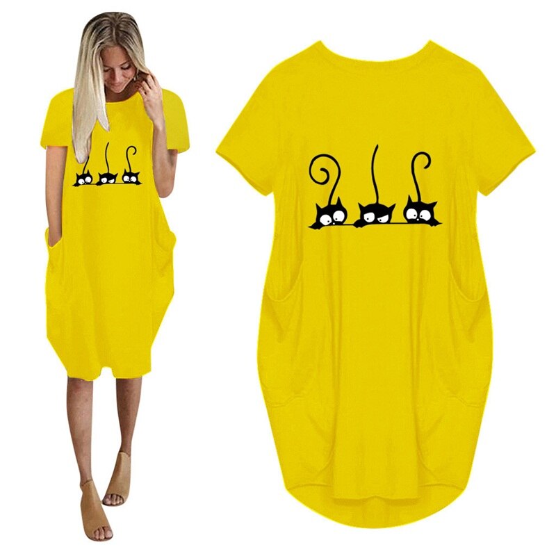 Casual summer womens dresses pink bing VOGUE black pocket dress cotton midi oversize plus size 5XL streetwear fall robes jurk Casual summer womens dresses pink bing VOGUE black pocket dress cotton midi oversize plus size 5XL streetwear fall robes jurk