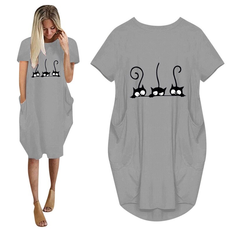 Casual summer womens dresses pink bing VOGUE black pocket dress cotton midi oversize plus size 5XL streetwear fall robes jurk Casual summer womens dresses pink bing VOGUE black pocket dress cotton midi oversize plus size 5XL streetwear fall robes jurk