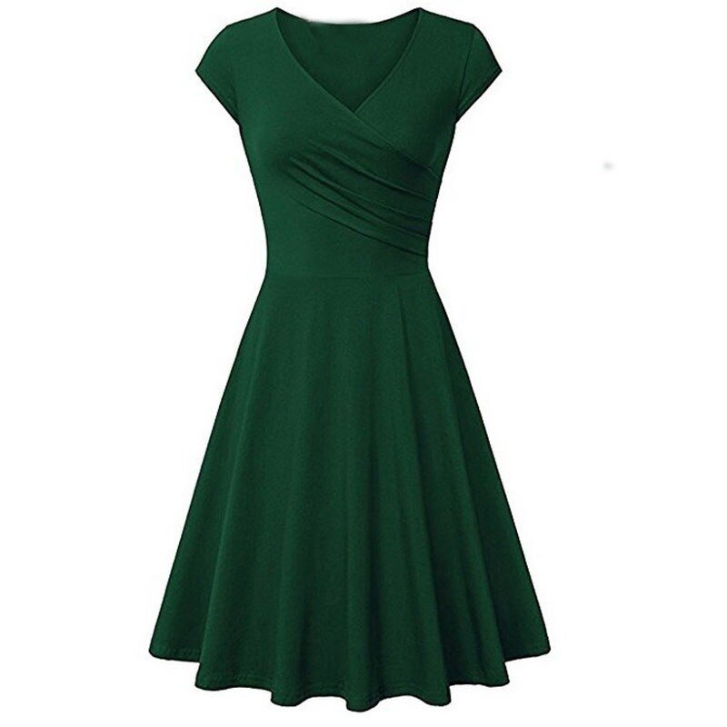 SINGRAIN Summer women dresses 2019 V-neck bodycon casual dress elastic cotton sexy sundress beach holiday plus size party dresse