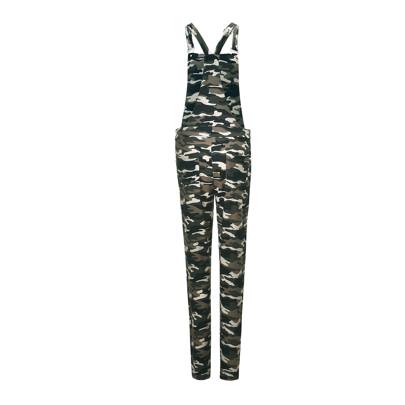 Sexy Jumpsuit Women Camo Camouflage Printed Overalls Playsuits Romper Straps Dungarees Harem Long Pants