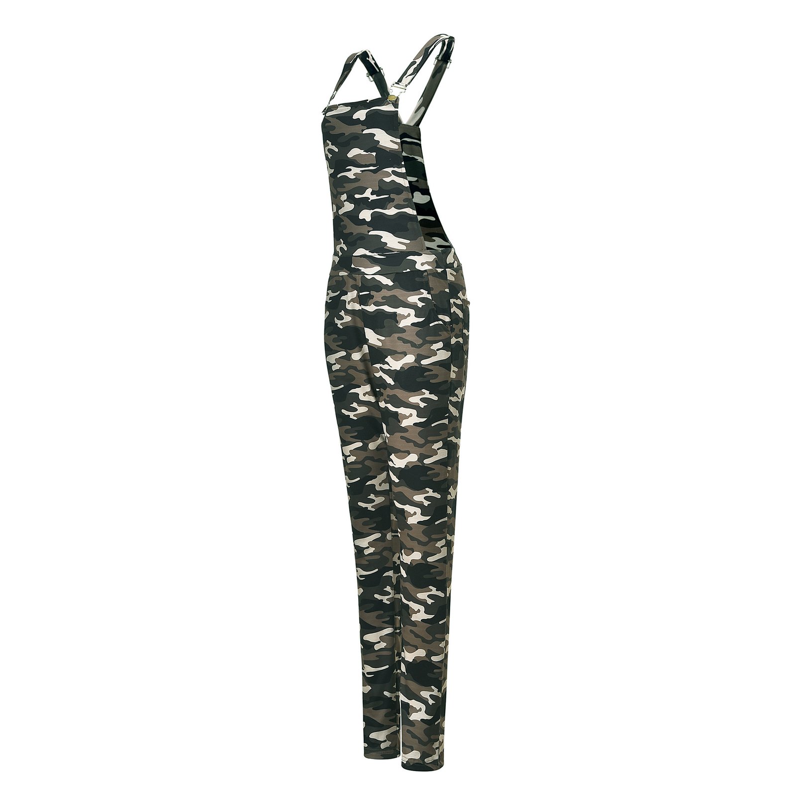 Sexy Jumpsuit Women Camo Camouflage Printed Overalls Playsuits Romper Straps Dungarees Harem Long Pants