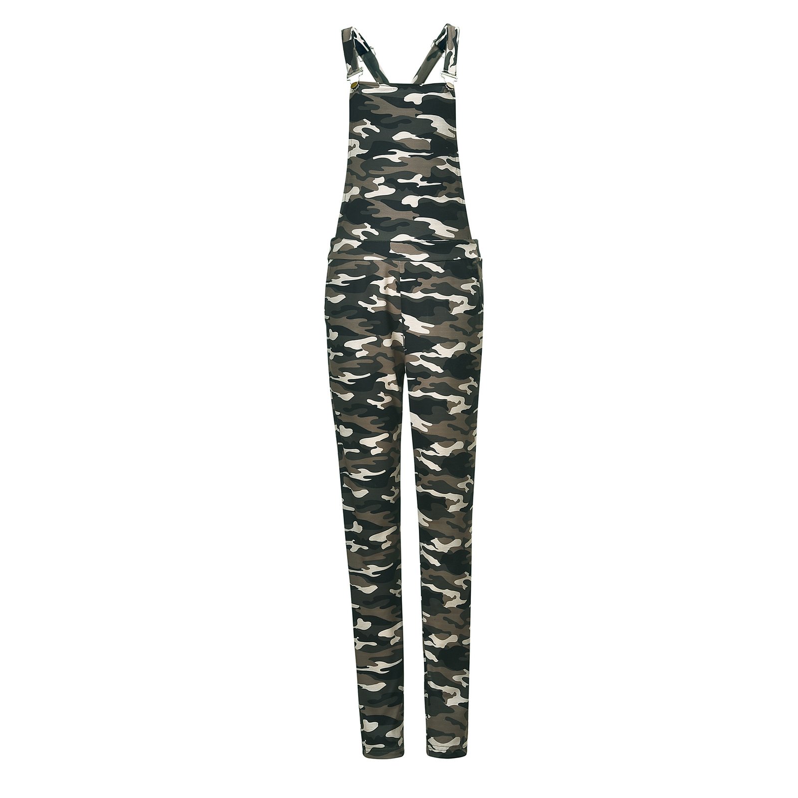 Sexy Jumpsuit Women Camo Camouflage Printed Overalls Playsuits Romper Straps Dungarees Harem Long Pants
