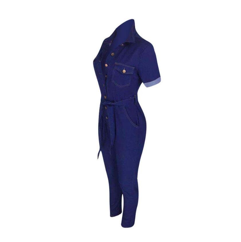 Autumn Winter Women Denim Jeans Jumpsuit Full Sleeve Sashes Bodycon Rompers Sexy Club Night One Pice Playsuit Overall Outfits