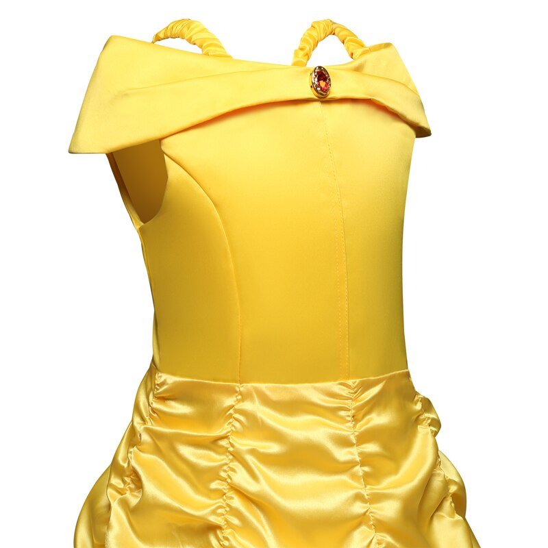 Cosplay Belle Princess Dresses for girls Beauty and the beast Costume Kids Birthday dress Children Halloween Girls Clothing