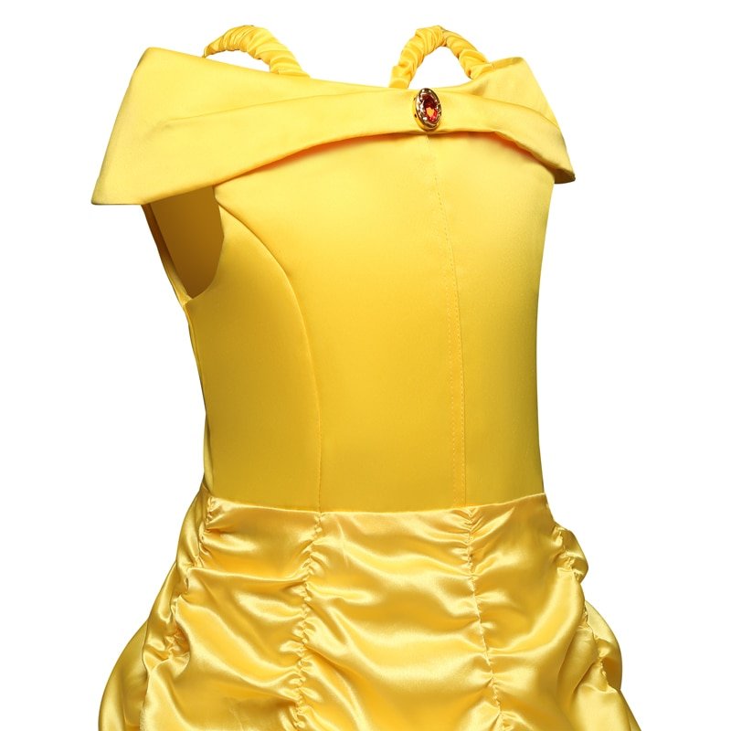 Cosplay Belle Princess Dresses for girls Beauty and the beast Costume Kids Birthday dress Children Halloween Girls Clothing