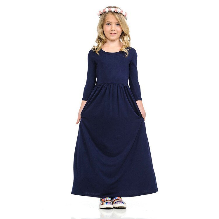 Kids Long Bohemia Maxi Dresses For Girls Clothes Teen Sundress Baby Girl Birthday Party Floral Dress Children's Beach Clothing