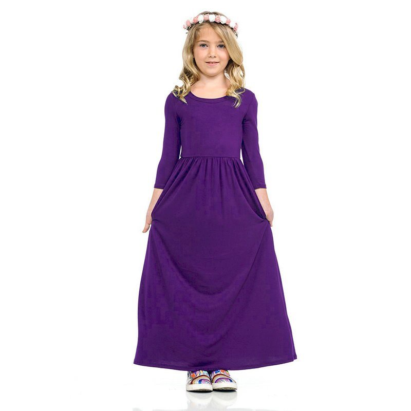 Kids Long Bohemia Maxi Dresses For Girls Clothes Teen Sundress Baby Girl Birthday Party Floral Dress Children's Beach Clothing