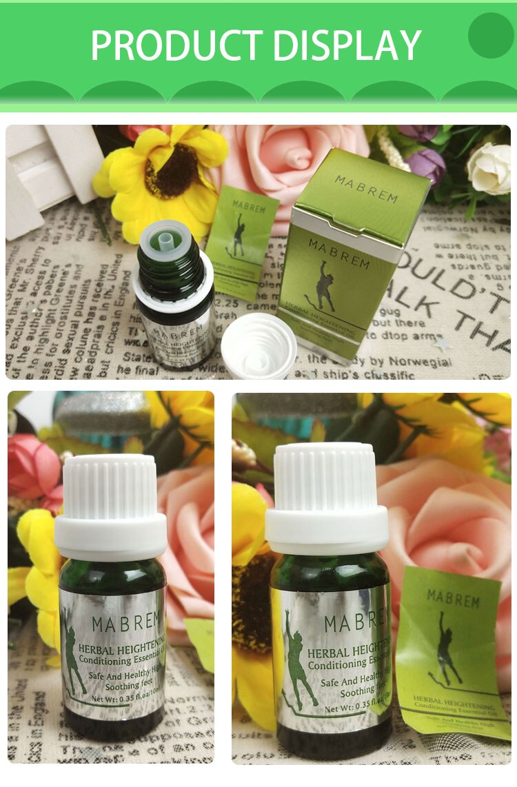 Mabrem Hoogte Verhogen Olie Conditioning Body Groeien Groter Kruiden Etherische Oliën Rustgevende Voet Bevorderen Bone Groei Massage Oil10ml Mabrem Hoogte Verhogen Olie Conditioning Body Groeien Groter Kruiden Etherische Oliën Rustgevende Voet Bevorderen Bone Groei Massage Oil10ml