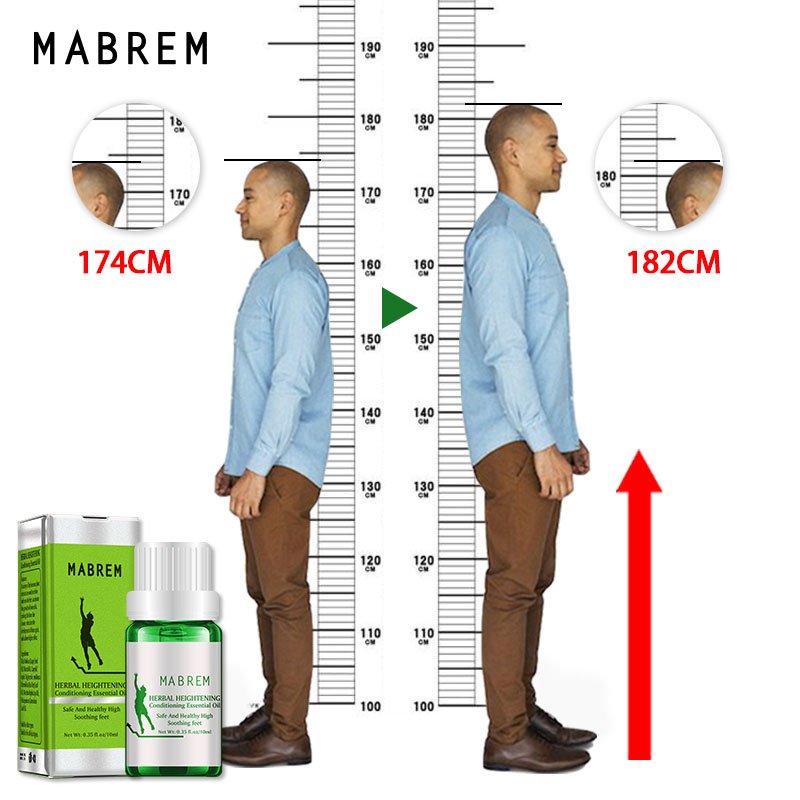Mabrem Hoogte Verhogen Olie Conditioning Body Groeien Groter Kruiden Etherische Oliën Rustgevende Voet Bevorderen Bone Groei Massage Oil10ml