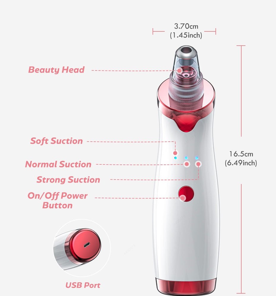 Comedondrukker Gezicht Deep Neus Cleaner T Zone Porie Acne Puistje Removal Vacuüm Zuig Facial Diamant Schoonheid Schone Huid Tool