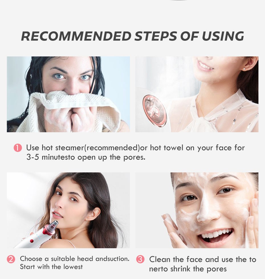 Comedondrukker Gezicht Deep Neus Cleaner T Zone Porie Acne Puistje Removal Vacuüm Zuig Facial Diamant Schoonheid Schone Huid Tool