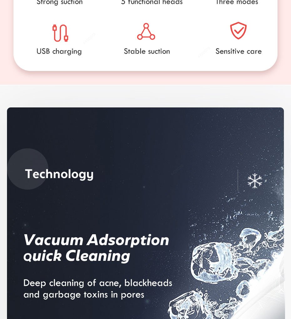 Comedondrukker Gezicht Deep Neus Cleaner T Zone Porie Acne Puistje Removal Vacuüm Zuig Facial Diamant Schoonheid Schone Huid Tool