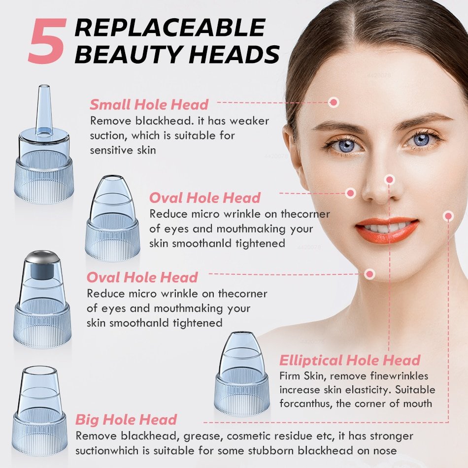 Comedondrukker Gezicht Deep Neus Cleaner T Zone Porie Acne Puistje Removal Vacuüm Zuig Facial Diamant Schoonheid Schone Huid Tool