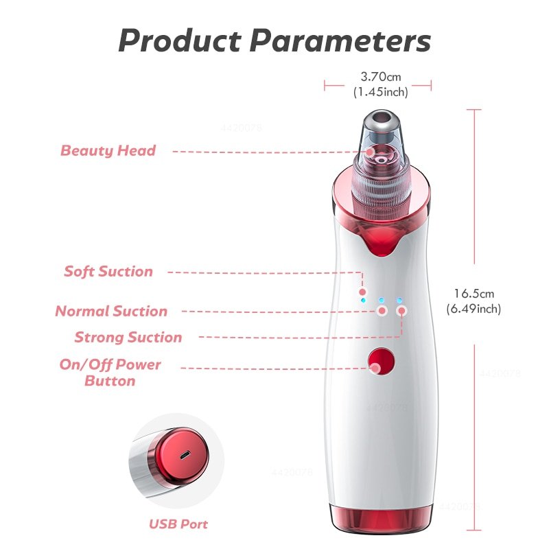 Comedondrukker Gezicht Deep Neus Cleaner T Zone Porie Acne Puistje Removal Vacuüm Zuig Facial Diamant Schoonheid Schone Huid Tool