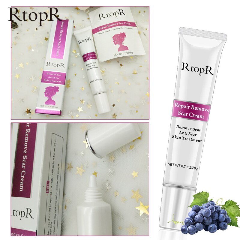 Rtopr Acne Litteken Striae Remover Crème Huid Reparatie Gezichtscrème Acne Vlekken Acne Behandeling Mee-eter Whitening Cream Huidverzorging