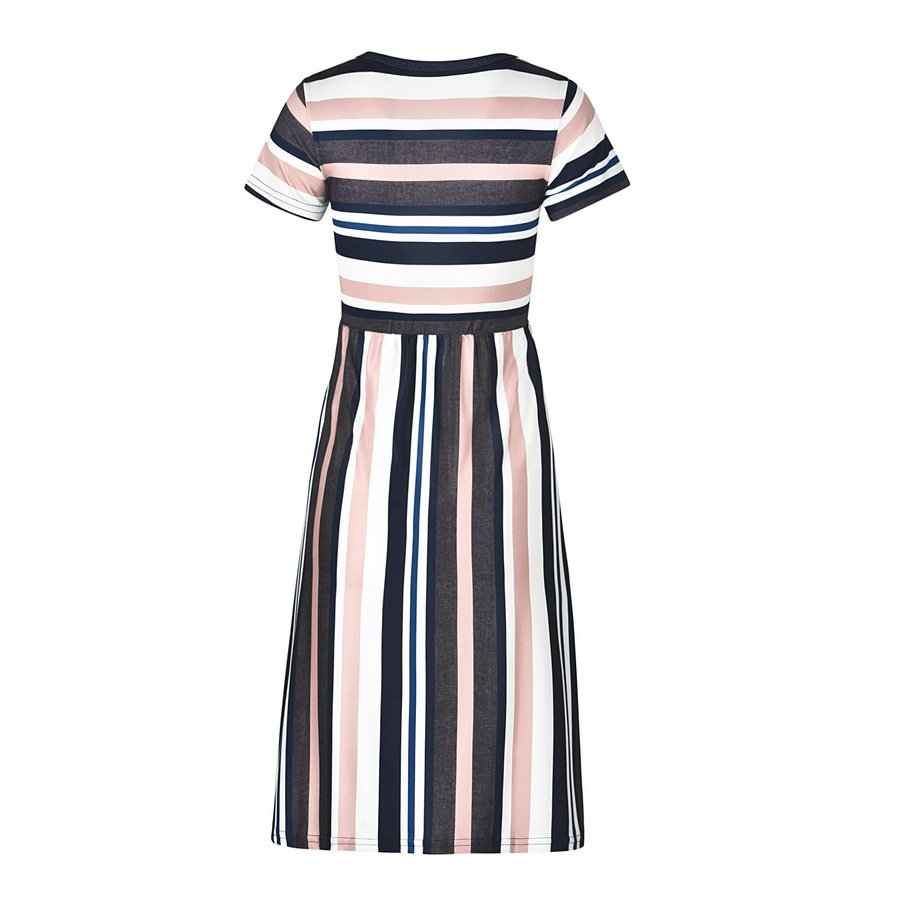 Kids Dresses For Girls Toddler Baby Girls Striped Beach Strap Clothes Long Dress Bohemian Children Party Beachwear Dress Outfits