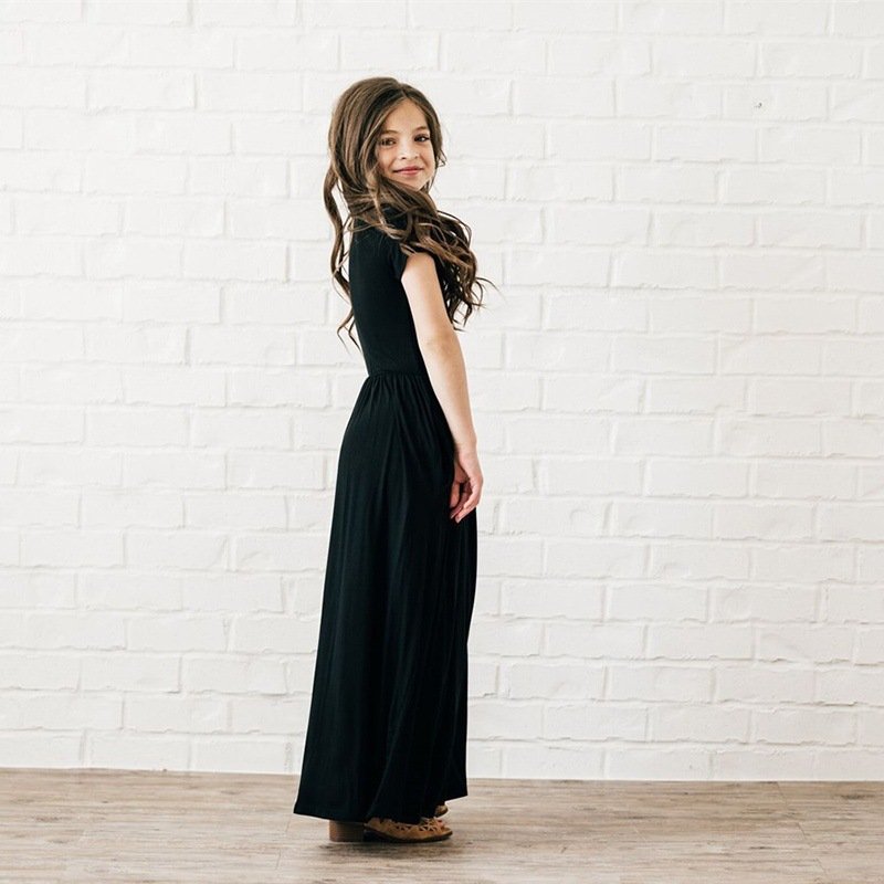 Kids Dresses For Girls Toddler Baby Girls Striped Beach Strap Clothes Long Dress Bohemian Children Party Beachwear Dress Outfits