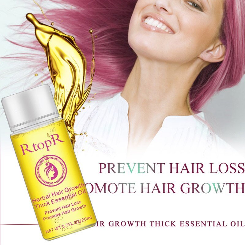 20ml Hair Growth Thick Essential Oil Hair Loss Scalp Care Treatment Herb Hair Care Repair Bright Essential Oil  for Men Women