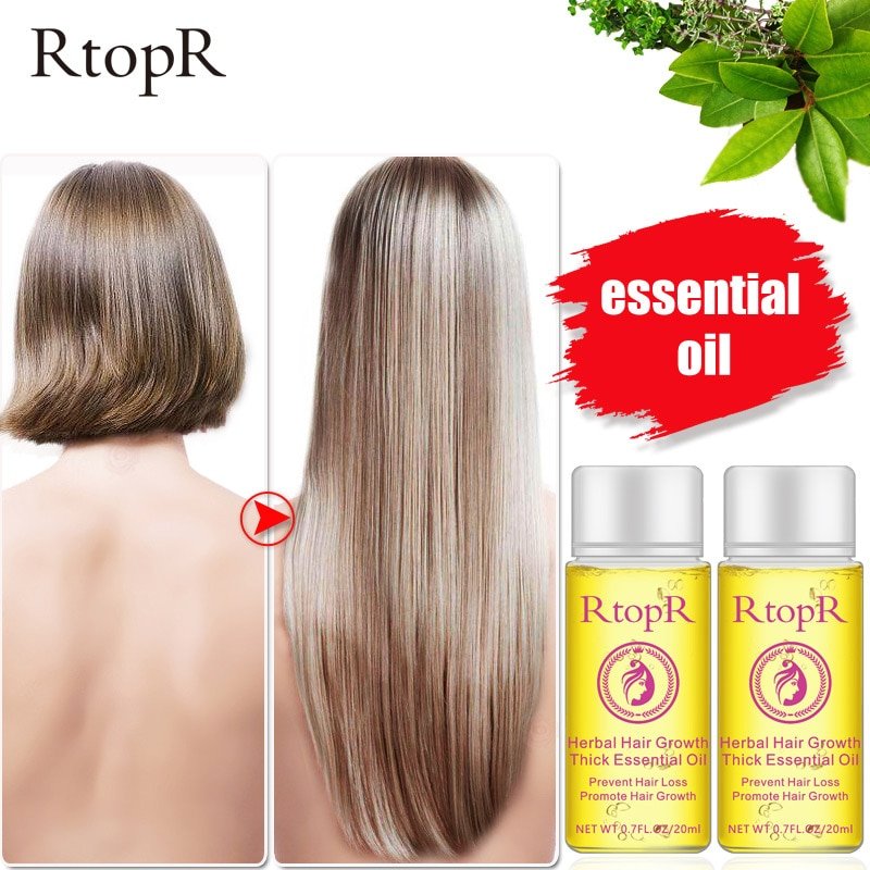 20ml Hair Growth Thick Essential Oil Hair Loss Scalp Care Treatment Herb Hair Care Repair Bright Essential Oil  for Men Women