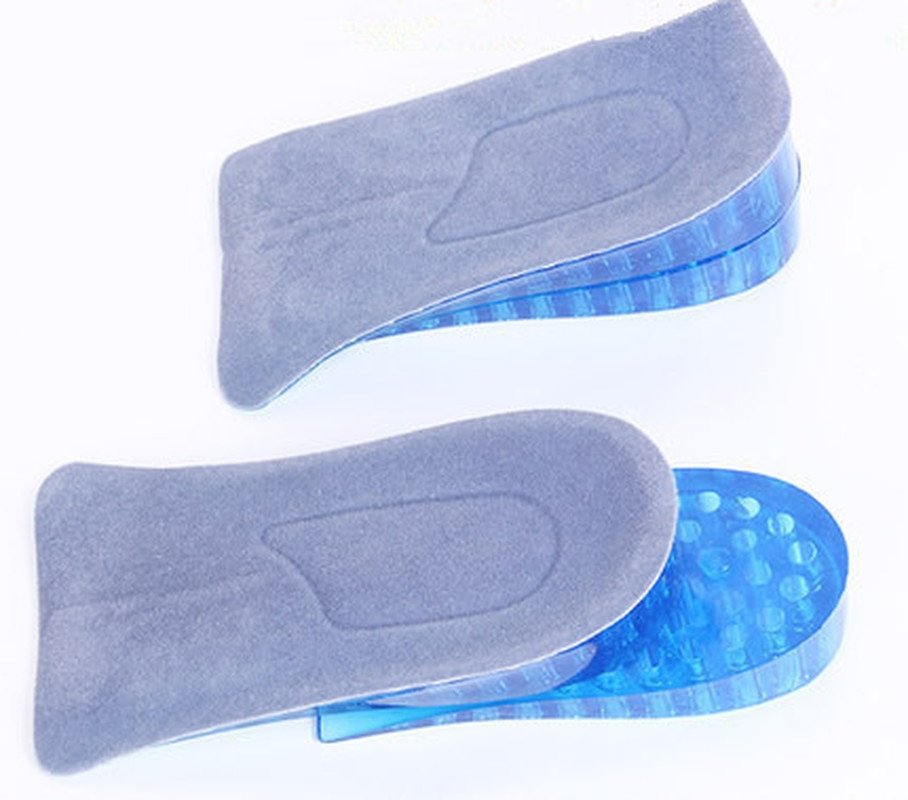 1 Pair  Fashion Hot Selling Durable Comfy Unisex Women Men Silicone Gel Lift Height Increase Shoe Insoles Heel Insert Pad