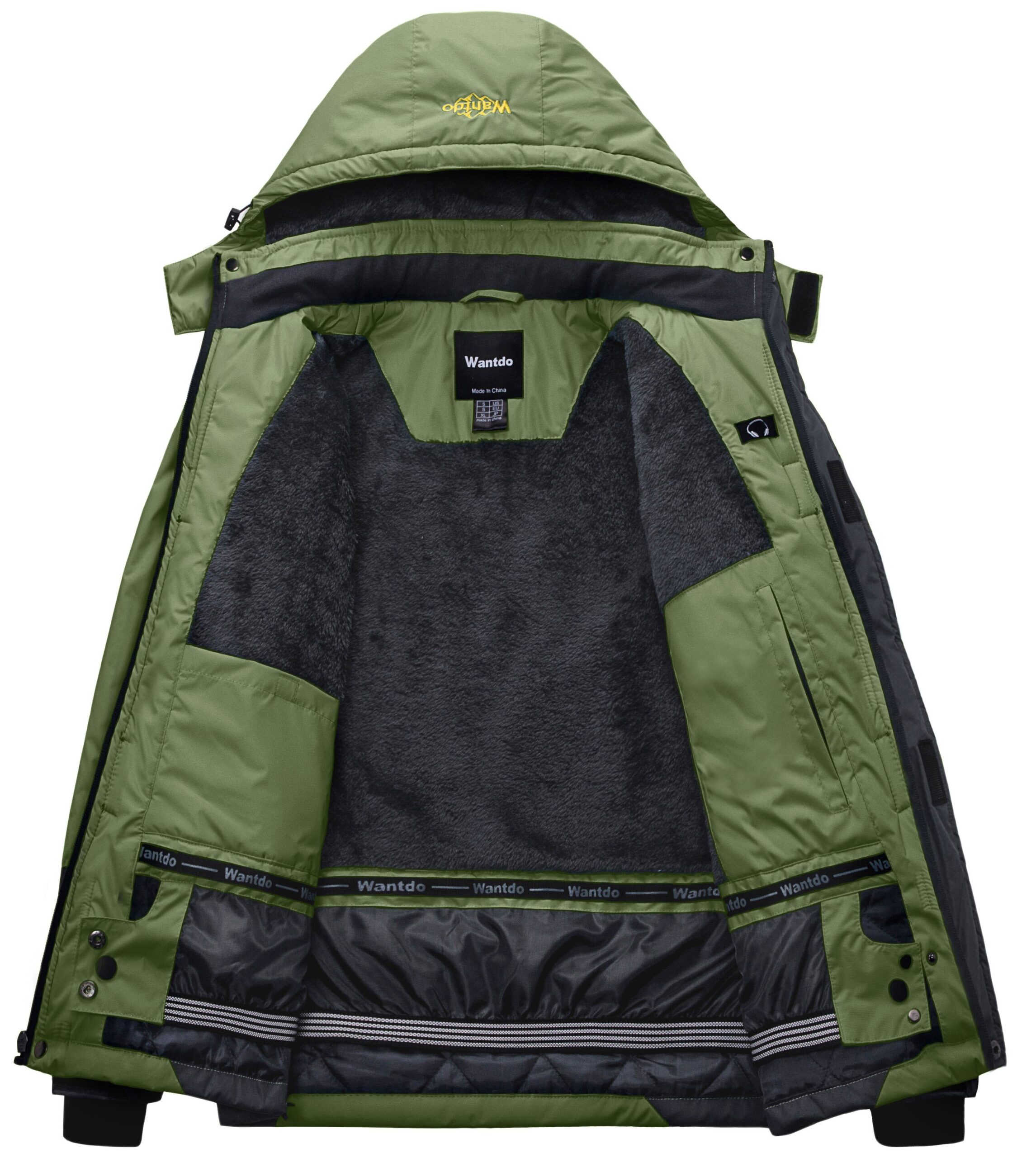 Wantdo Men Winter Coat Warm Ski Jacket Waterproof With Removable Hood Wantdo Men Winter Coat Warm Ski Jacket Waterproof With Removable Hood