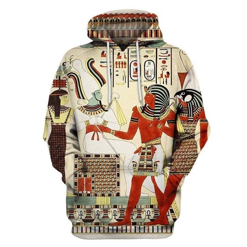 Ancient Egypt Men Hoodie Horus Egyptian God 3d Printed Harajuku Fashion Hooded Sweatshirt Street Jacket Unisex hoodies