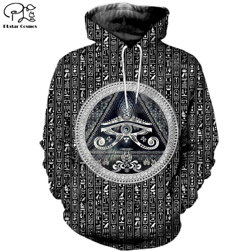 PLstar Cosmos Horus Egyptian God Eye of Egypt Pharaoh Anubis Ancient Egypt 3DPrint Zipper/Hoodies/Sweatshirt/Jacket/Men/Women 14
