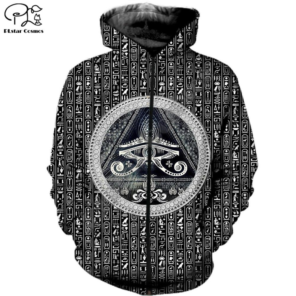 PLstar Cosmos Horus Egyptian God Eye of Egypt Pharaoh Anubis Ancient Egypt 3DPrint Zipper/Hoodies/Sweatshirt/Jacket/Men/Women 14