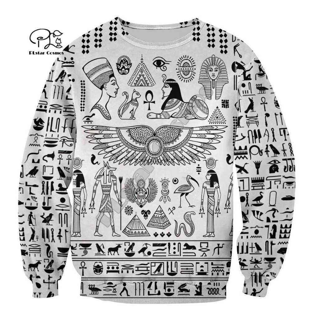 2020Newest Mysterious Totem Retor Horus Ancient Horus God Eye of Egypt Pharaoh Anubis 3DPrint Zip/Hoodies/Sweatshirts/Jacket N22