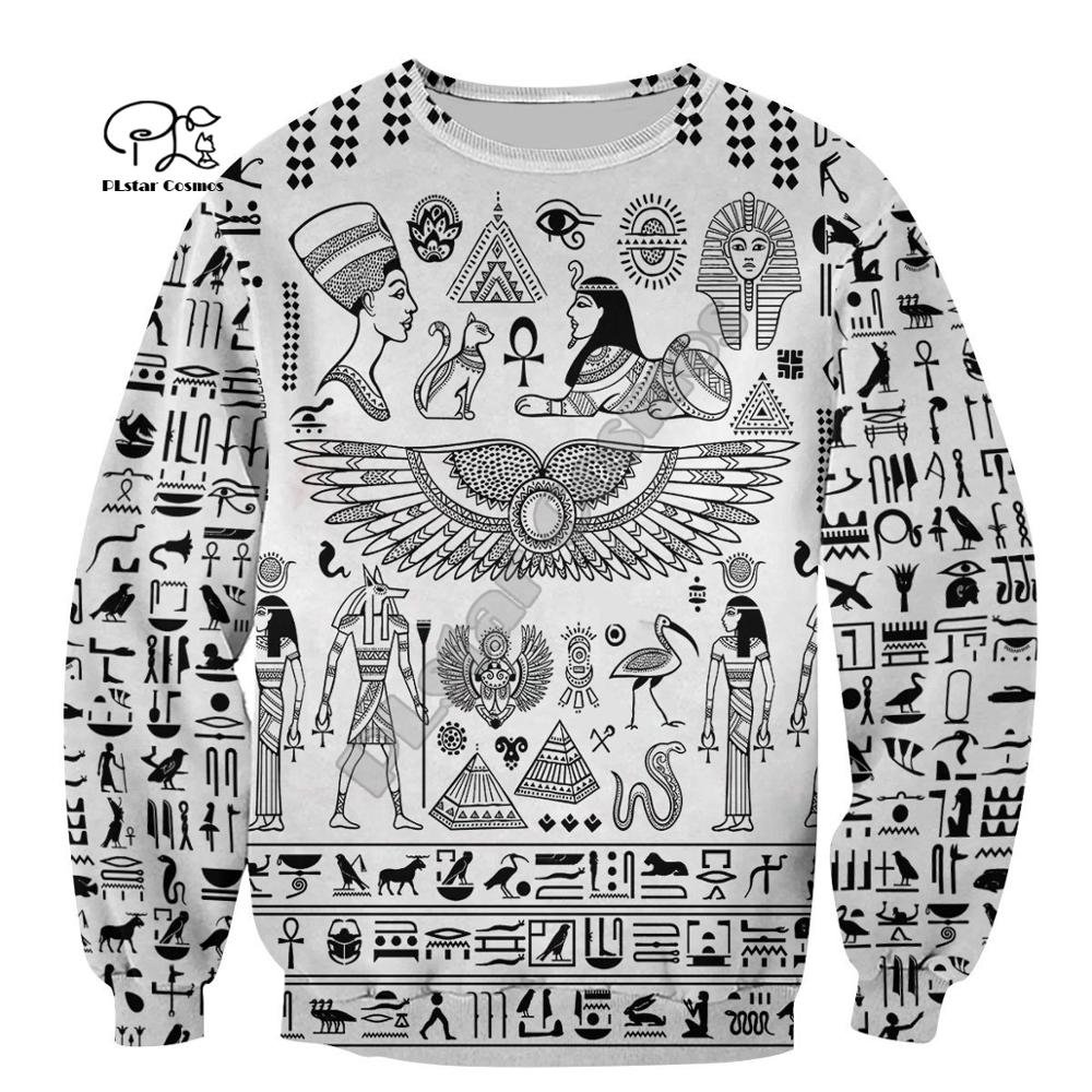 2020Newest Mysterious Totem Retor Horus Ancient Horus God Eye of Egypt Pharaoh Anubis 3DPrint Zip/Hoodies/Sweatshirts/Jacket N22