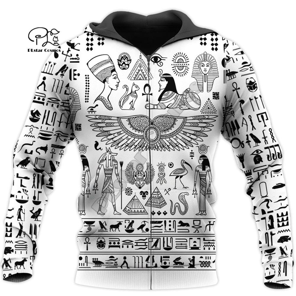 2020Newest Mysterious Totem Retor Horus Ancient Horus God Eye of Egypt Pharaoh Anubis 3DPrint Zip/Hoodies/Sweatshirts/Jacket N22
