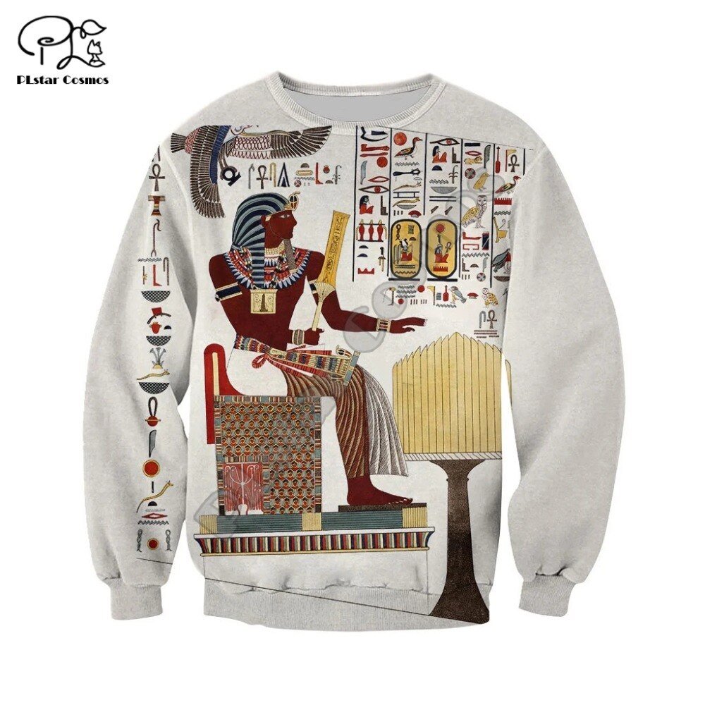 2020Newest Mysterious Totem Retor Horus Ancient Horus God Eye of Egypt Pharaoh Anubis 3DPrint Zip/Hoodies/Sweatshirts/Jacket N-9