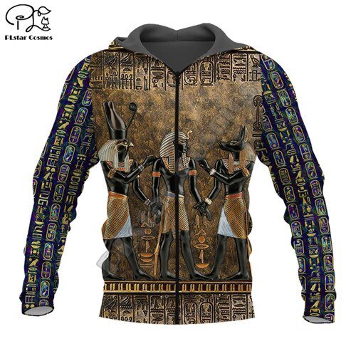 PLstar Cosmos God of The Egyptian Egypt Ancient Symbol Anubis Face NewFashion Funny 3DPrint Zipper/Hoodies/Sweatshirts/Jacket 15